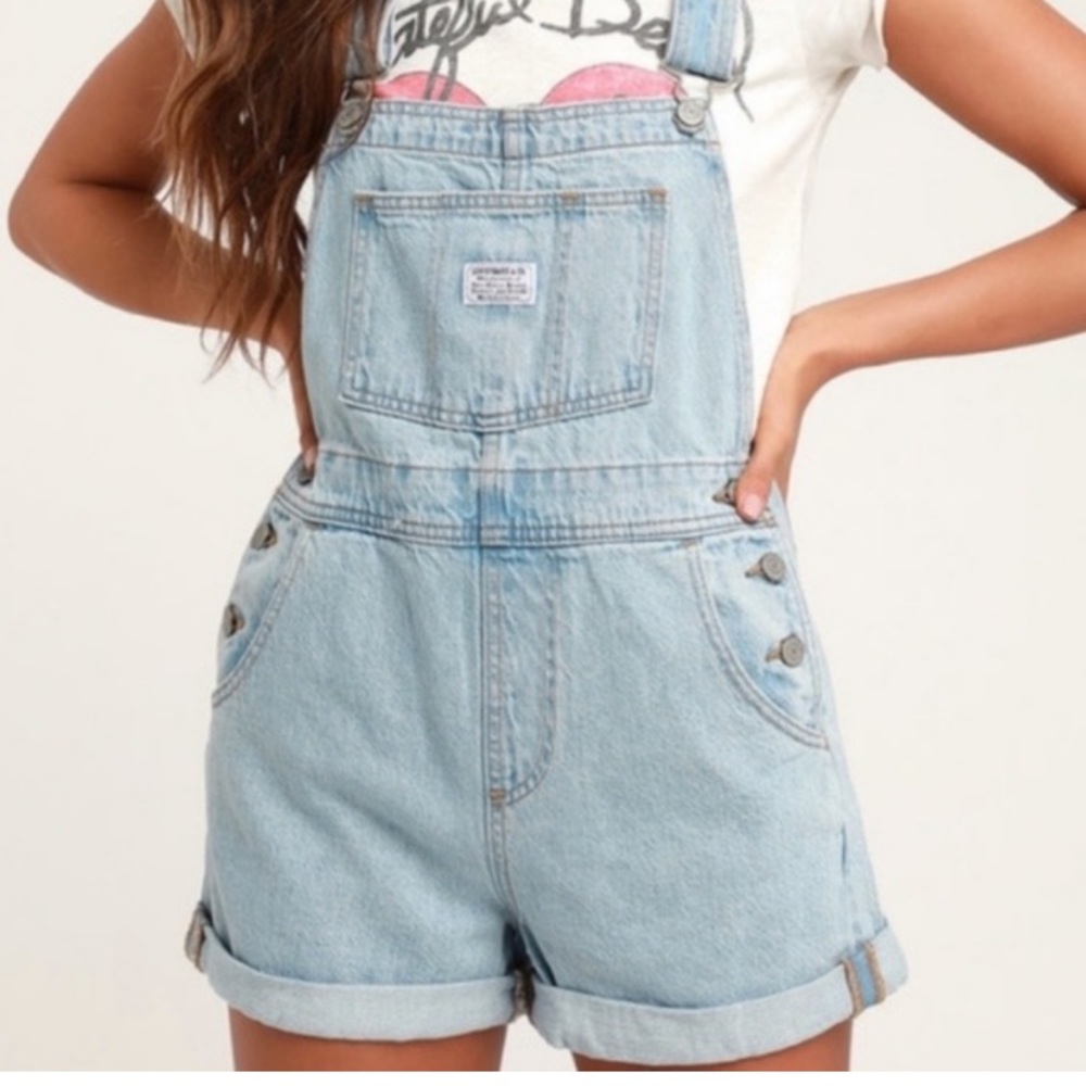 Levi's Vintage Denim Shortalls Short Overalls